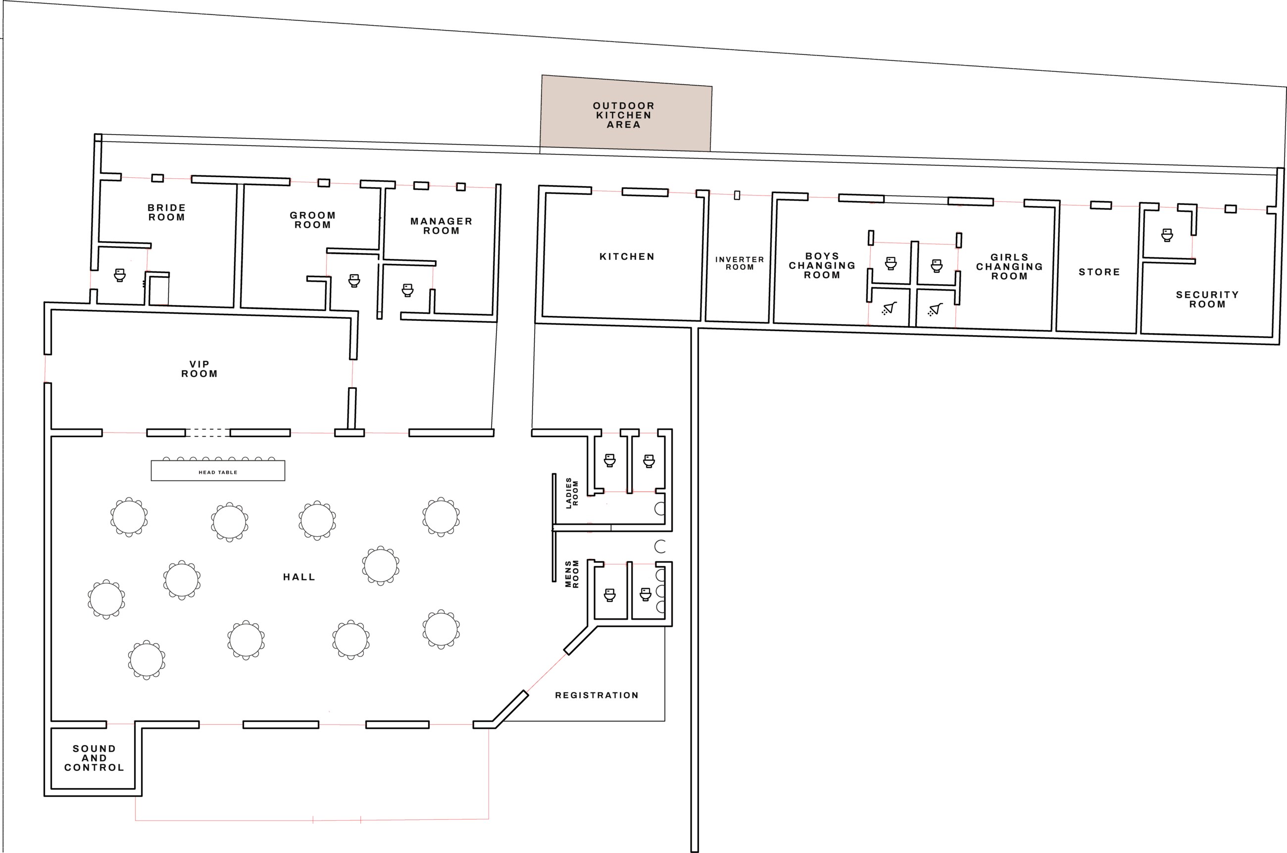 Main Estate Floor 1 - Floor Plan